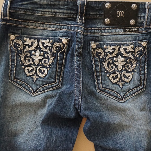 Miss Me Jeans Size 27 EUC Easy Boot Regular L - Picture 2 of 4